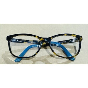 Nicole Miller Women's Eyeglasses Brook C03 Tortoise  And Blue Optical Frame Rare